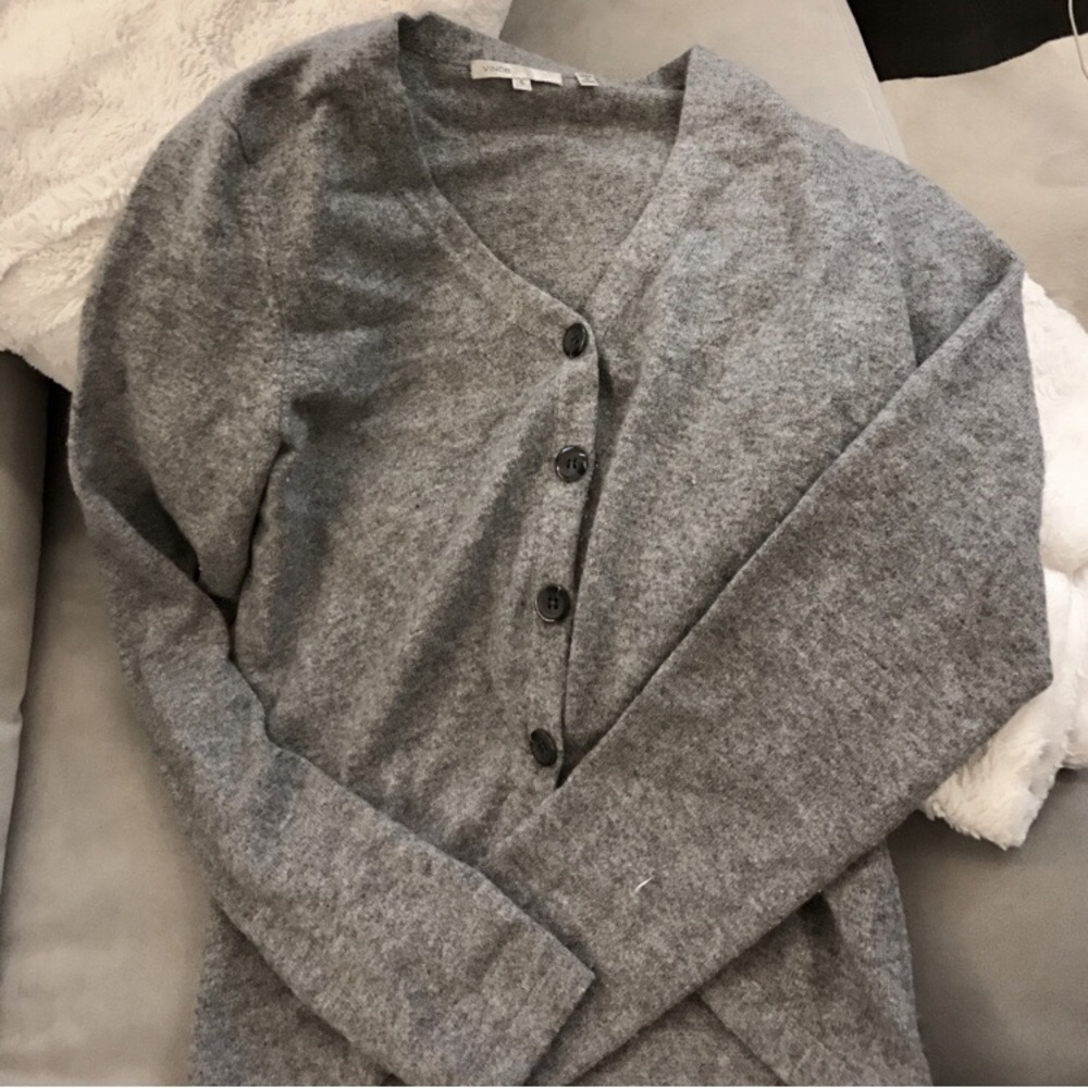 Cashmere grey Vince cardigan